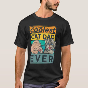 Vintage Vader Ca De Koelste Vader Kat Ooit Vaderd T-shirt