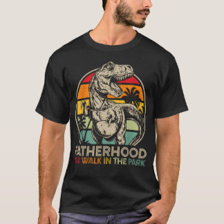 Vintage Vader Is Een Wandeling In Het Park Papa T T-shirt