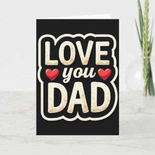 Vintage Vader Liefde Kaart
