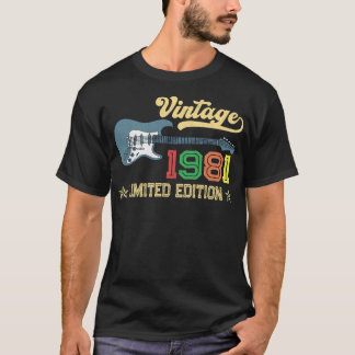 Vintage vader sinds 1981 shirt voor vader opa