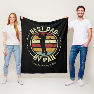 Vintage Vaderdag Golf Fleece Deken