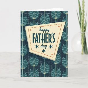 Vintage Vaderdag Spandoek Kaart