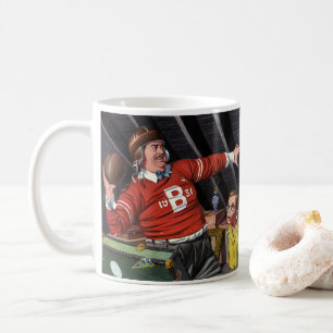 Vintage Vaderdag, Sporten Voetbal Vader en Zoon Koffiemok