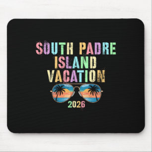 Vintage vakantie op south padre island 2026 muismat
