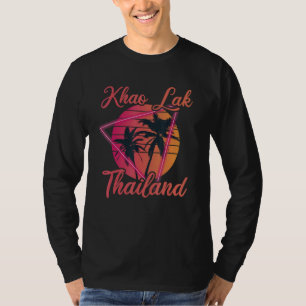Vintage vakantie Thailand reizen Azië Thais Khao L T-shirt