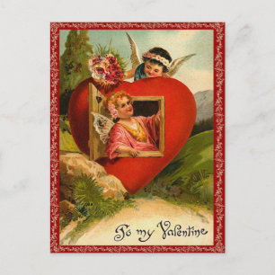 Vintage Valentijn Briefkaart