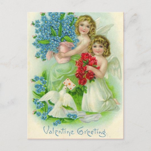 Vintage Valentijn Briefkaart (Voorkant)