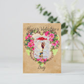Vintage Valentijn Briefkaart (Staand voorkant)