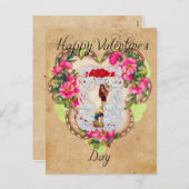 Vintage Valentijn Briefkaart (Voorkant / Achterkant)