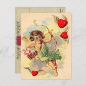 Vintage Valentijn Briefkaart (Voorkant / Achterkant)