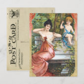 Vintage Valentijn Briefkaart (Voorkant / Achterkant)