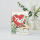 Vintage Valentijn Briefkaart (Staand voorkant)