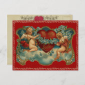 Vintage Valentijn Briefkaart (Voorkant / Achterkant)