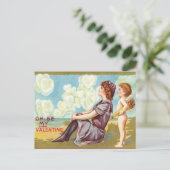 Vintage Valentijn Briefkaart (Staand voorkant)