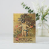 Vintage Valentijn Briefkaart (Staand voorkant)