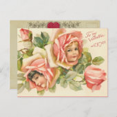 Vintage Valentijn Briefkaart (Voorkant / Achterkant)