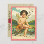 Vintage Valentijn Briefkaart (Voorkant / Achterkant)