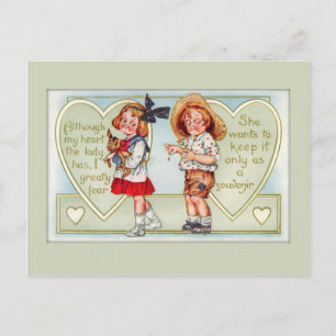 Vintage Valentijn Briefkaart