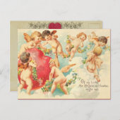 Vintage Valentijn Briefkaart (Voorkant / Achterkant)