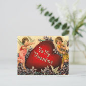 Vintage Valentijn Briefkaart (Staand voorkant)