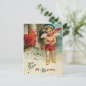 Vintage Valentijn Briefkaart (Staand voorkant)