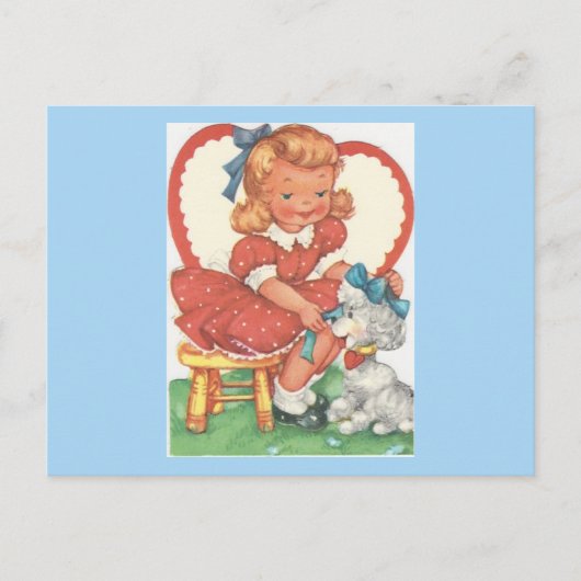 Vintage Valentijn Feestdagenkaart (Voorkant)