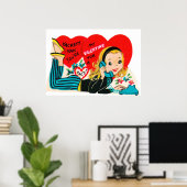 Vintage Valentijn poster (Thuiskantoor)