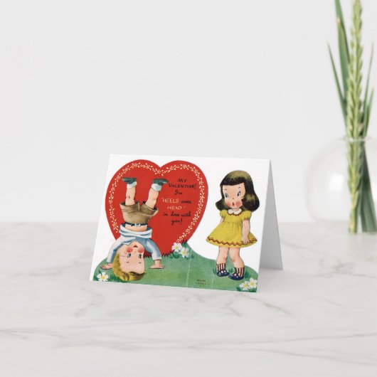 vintage valentijnkaart feestdagen kaart (Voorkant)