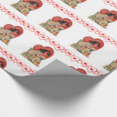 Vintage Valentijnsdag ompakken Cadeaupapier (Hoek)
