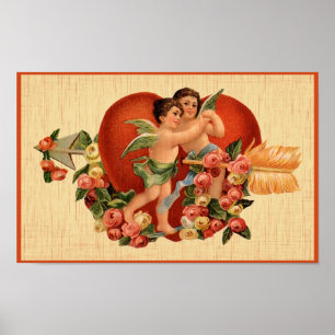 Vintage Valentijnsdag Poster