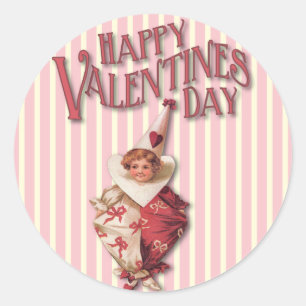 Vintage Valentijnsdag Stickers