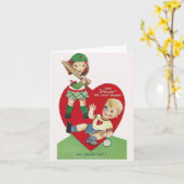 Vintage Valentijnskaart voor baseball Kaart (Gele Bloem)