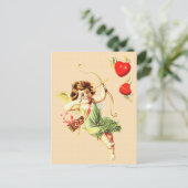 Vintage Valentine Card  Briefkaart (Staand voorkant)