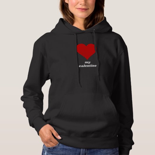 Vintage Valentine My Valentine  1 Hoodie (Voorkant)
