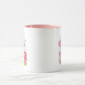 Vintage Valentine Pink Poodle Mug (Centre)
