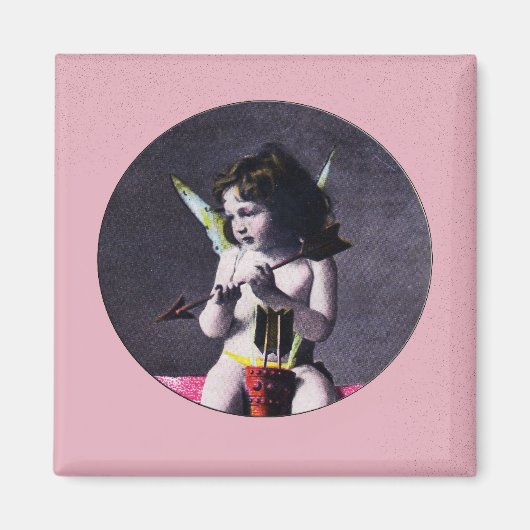 Vintage Valnetine Cupid/s Arrow Magnet (Devant)