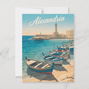 Vintage van Alexandrië Briefkaart