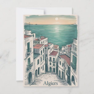 Vintage van Algiers Briefkaart