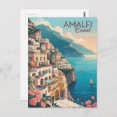 Vintage van Amalfi Briefkaart (Voorkant / Achterkant)