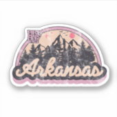Vintage van Arkansas Sticker (Voorkant)