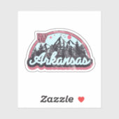 Vintage van Arkansas Sticker (Vel)