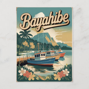 Vintage van Bayahibe Dominicaanse Republiek Briefkaart
