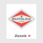 Vintage van Bratislava Slowakije Sticker (Vel)