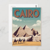 Vintage van Caïro Briefkaart (Voorkant / Achterkant)