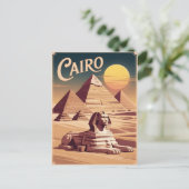 Vintage van Caïro Briefkaart (Staand voorkant)