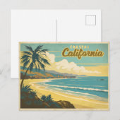 Vintage van Californië Briefkaart (Voorkant / Achterkant)