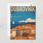 Vintage van Dubrovnik Briefkaart (Voorkant / Achterkant)