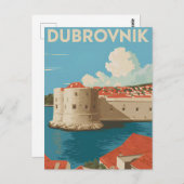 Vintage van Dubrovnik Briefkaart (Voorkant / Achterkant)