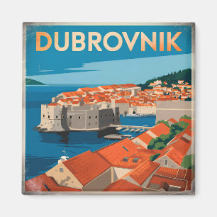 Vintage van Dubrovnik Magneet