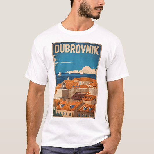 Vintage van Dubrovnik T-shirt (Voorkant)